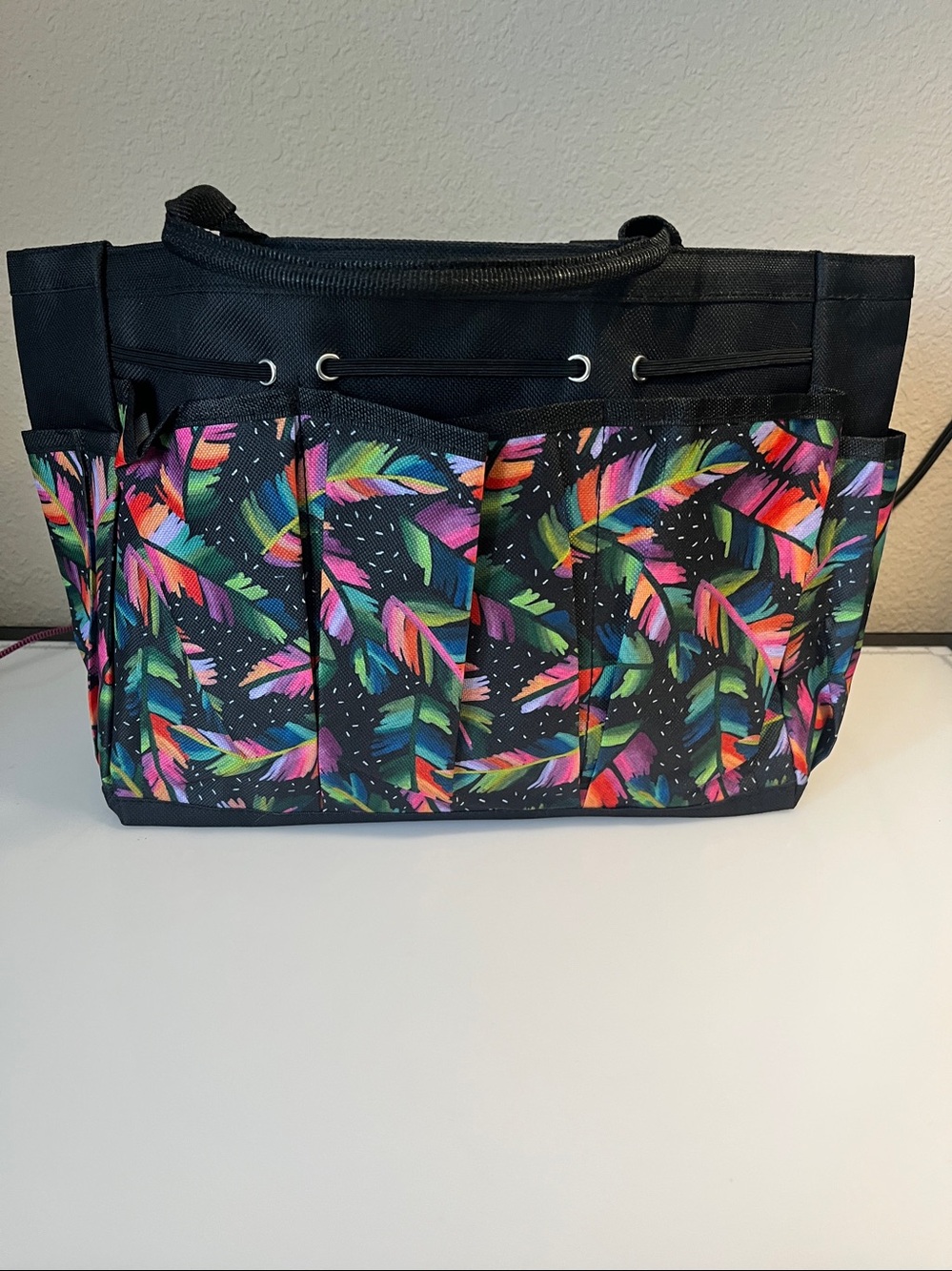#BAG-1 Rainbow Feathers Craft Bag